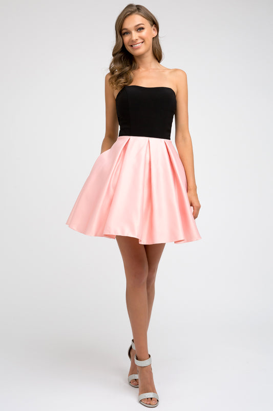 Two Tone Sweetheart Short Cocktail & Homecoming Dress JT829 Elsy Style Cocktail Dress