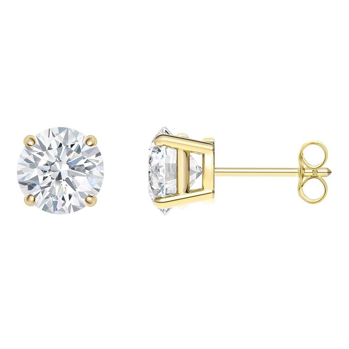 White Gold  Crystal Stud Earring in Gift Box Elsy Style Earring