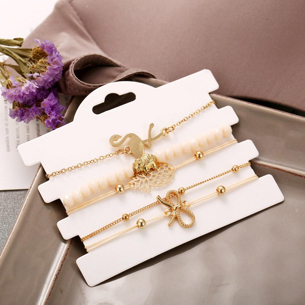 Wild Jungle Marble Stretch 5 Piece Bracelet Set Elsy Style Bracelet