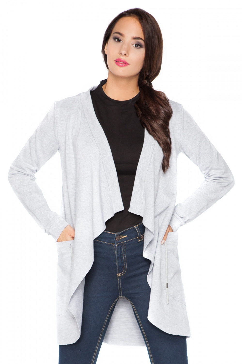 Women's Sweatshirt model 71274 - Ladies' Casual and Sporty Wear - Grey Color