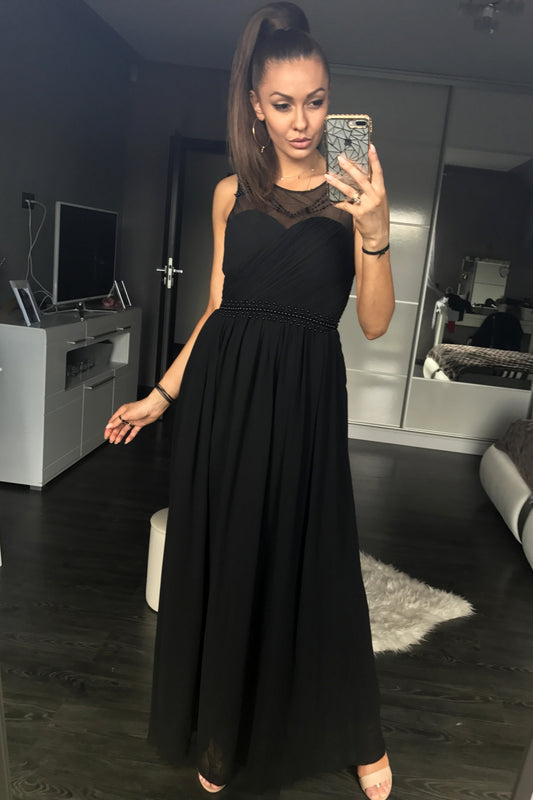 Women's Long dress model 93956 - Party Formal Dress - Ladies' Sexy & Elegant Attire - Black Color