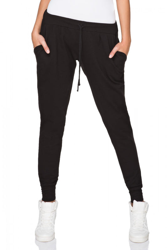 Women's Tracksuit trousers model 107313 - Ladies Casual & Formal Bottoms - Black Color