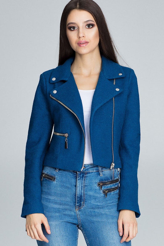 Women's Jacket model 116253 | Ladies Fall & Winter Clothes | Blue Color