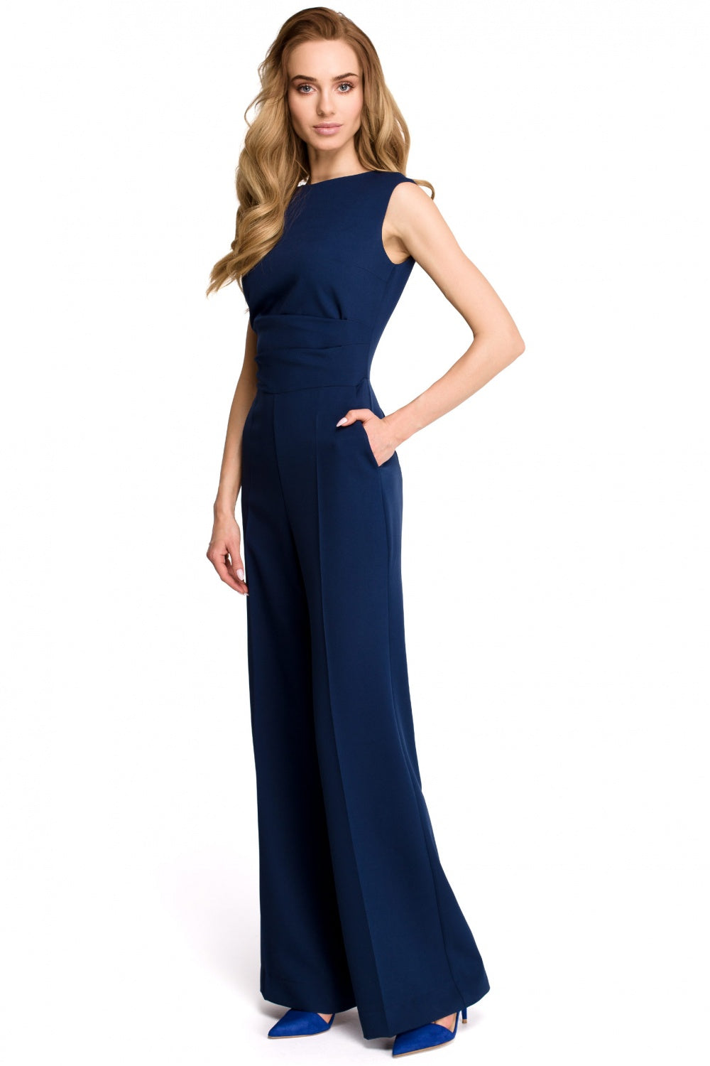 Women's Suit model 116634 - Ladies Casual Everyday Clothing - Jumpsuit & Romper - Navy Color