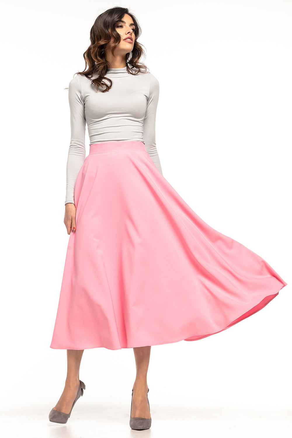 Women's Skirt model 127960 - Ladies Casual & Formal Bottoms - Pink Color