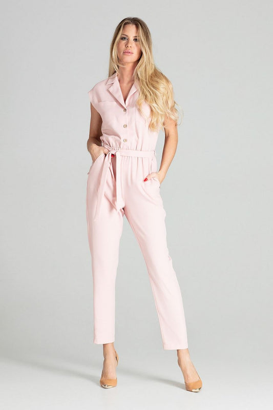 Women's Suit model 141768 - Ladies Casual Everyday Clothing - Jumpsuit & Romper - Pink Color