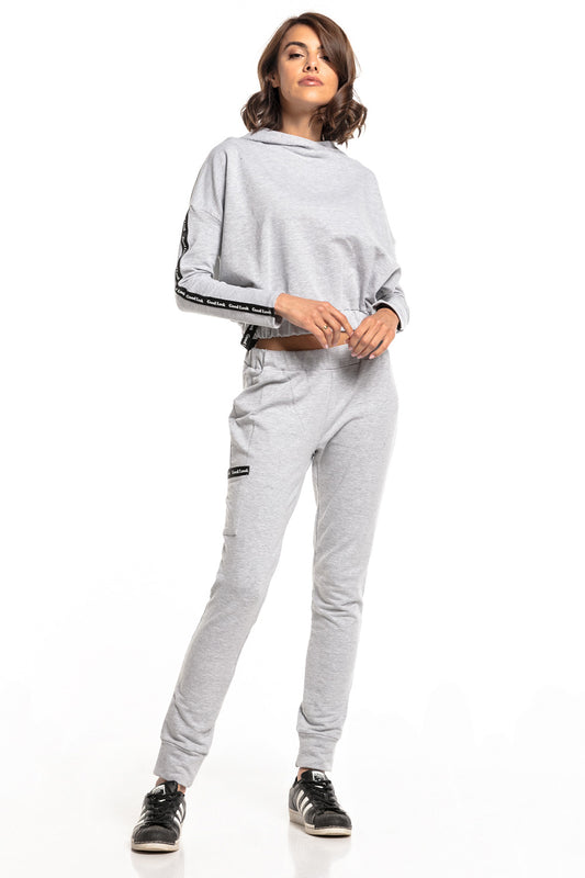 Women's Sweatshirt model 148155 - Ladies' Casual and Sporty Wear - Grey Color