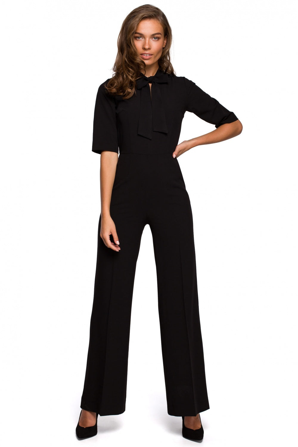 Women's Suit model 149224 - Ladies Casual Everyday Clothing - Jumpsuit & Romper - Black Color