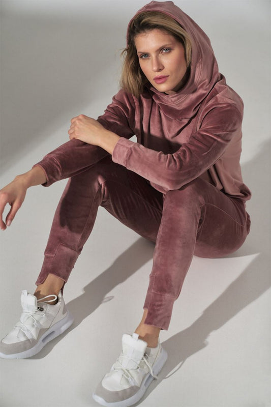 Women's Tracksuit trousers model 151803 - Ladies Casual & Formal Bottoms - Pink Color