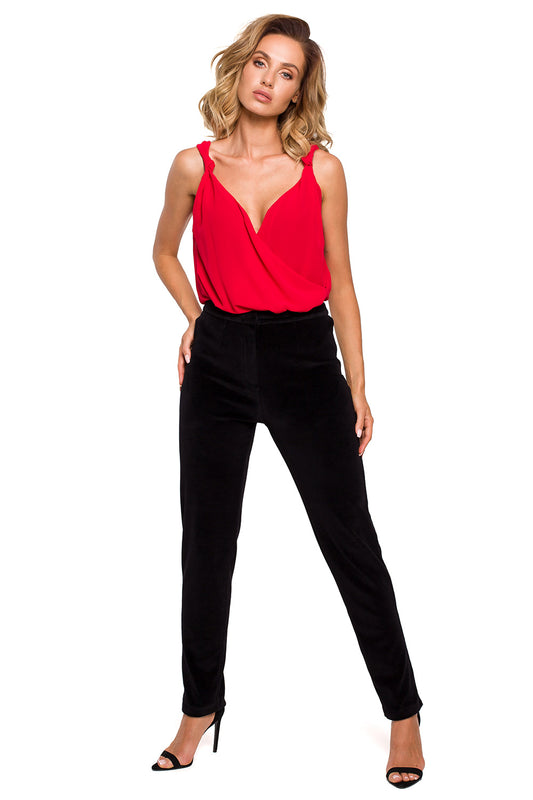 Women's Trousers model 159614 - Ladies Casual & Formal Bottoms - Black Color