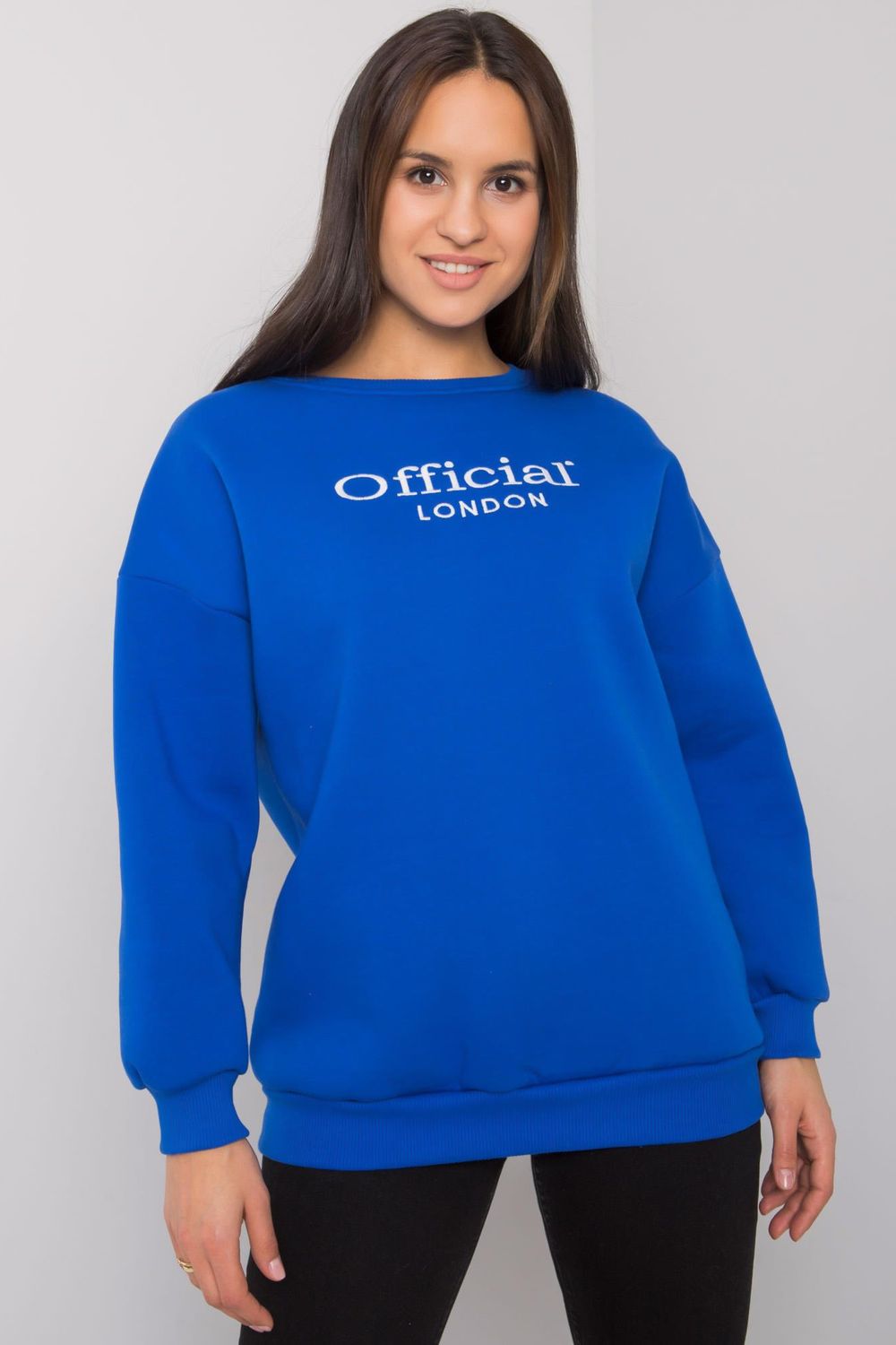 Women's Sweatshirt model 160856 - Ladies' Casual and Sporty Wear - Blue Color