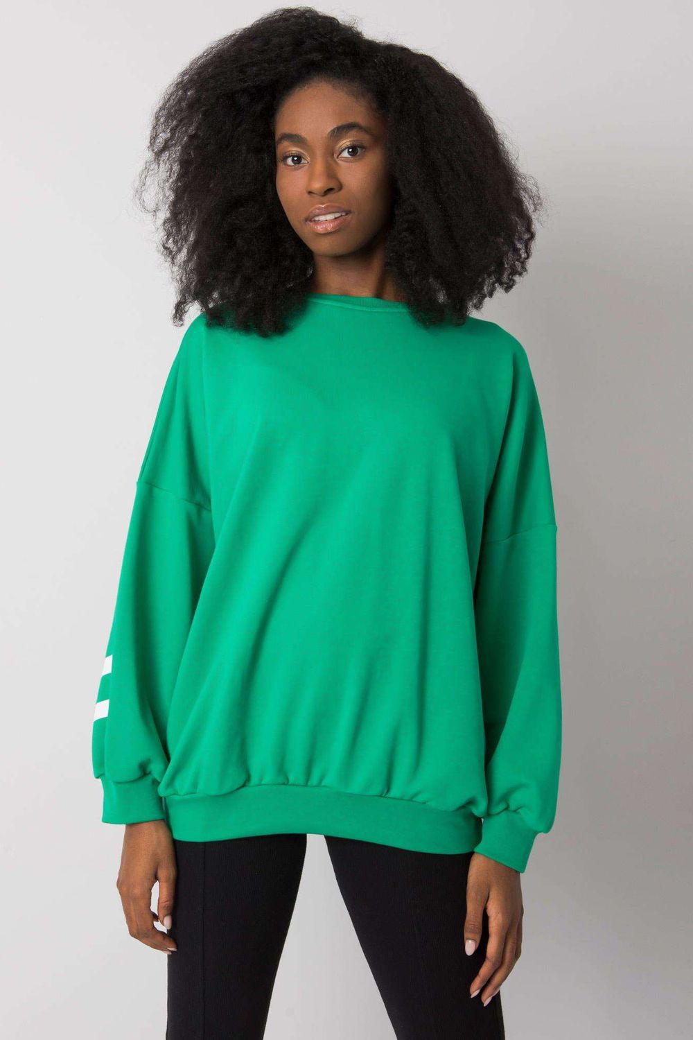 Women's Sweatshirt model 161924 - Ladies' Casual and Sporty Wear - Green Color