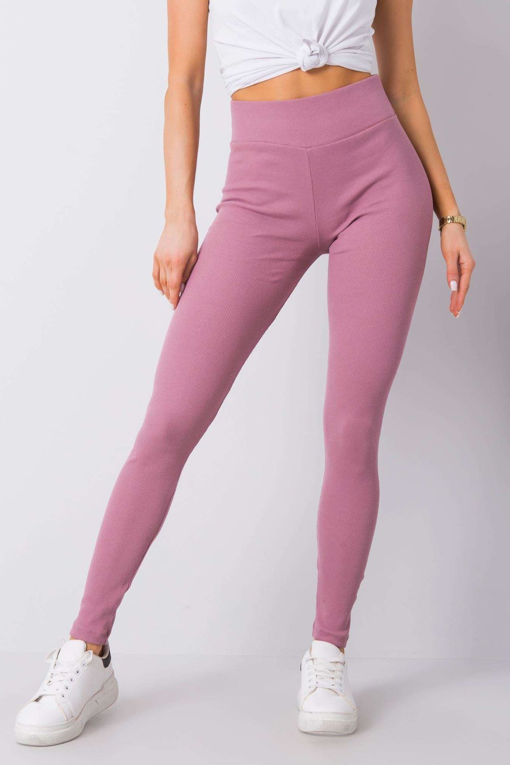 Women's Long leggings model 167291 - Ladies Casual & Formal Bottoms - Pink Color