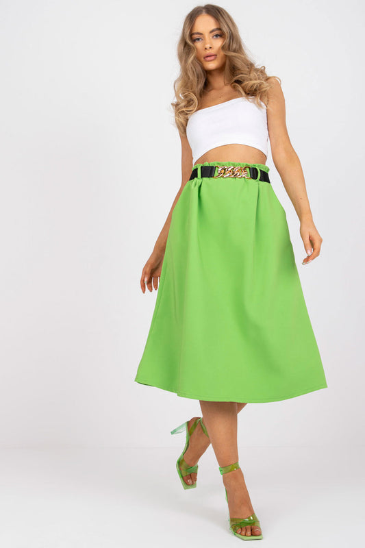 Women's Skirt model 167491 - Ladies Casual & Formal Bottoms - Green Color