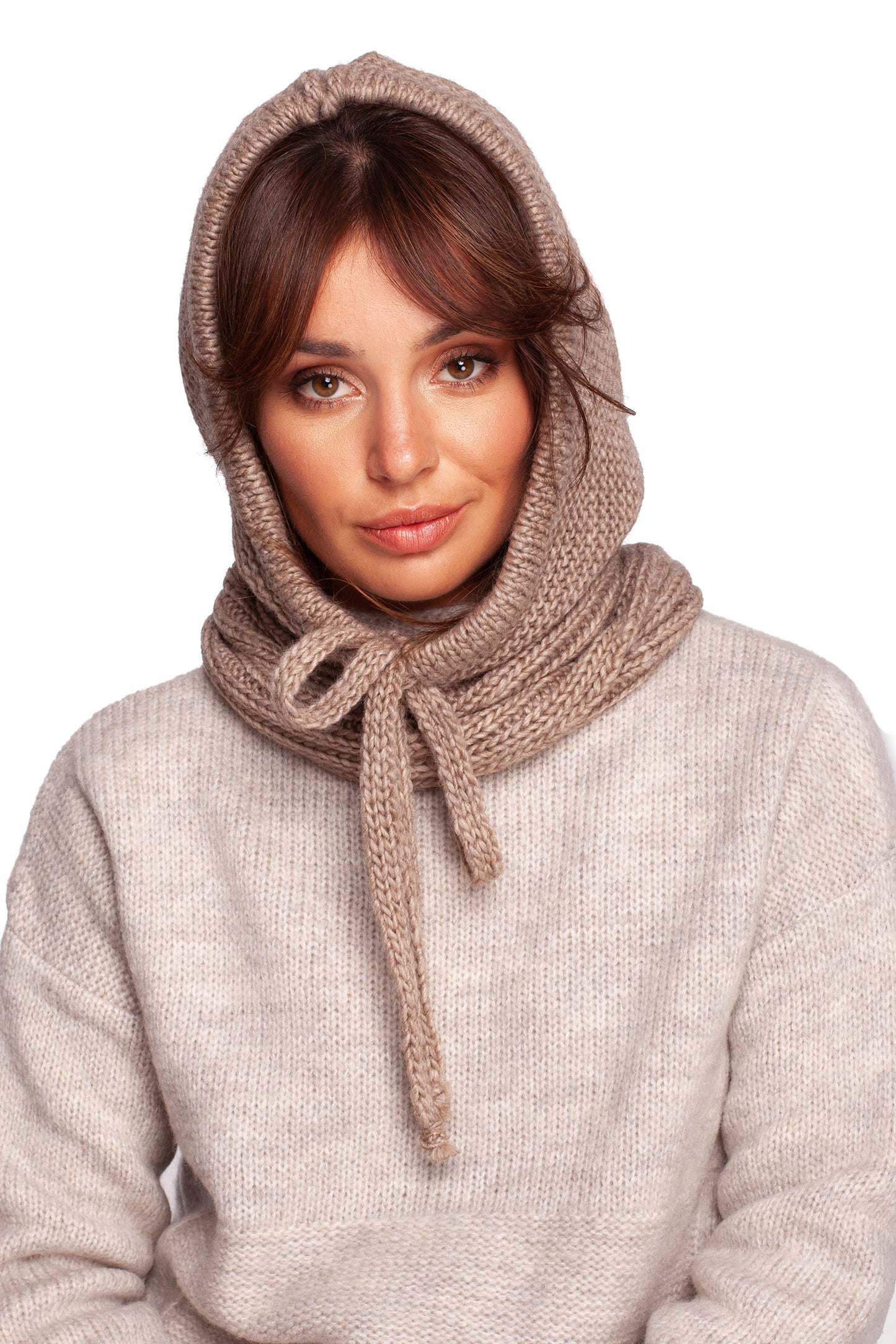 Ladies Winter & Fall Scarf (Wrap) - Women's Infinity Scarf model 171249 - Beige Color