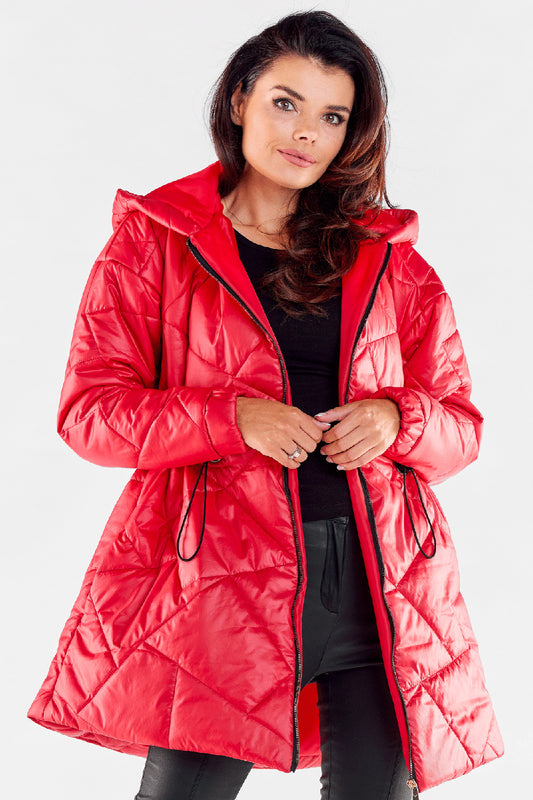 Women's Jacket model 173882 | Ladies Fall & Winter Clothes | Red Color