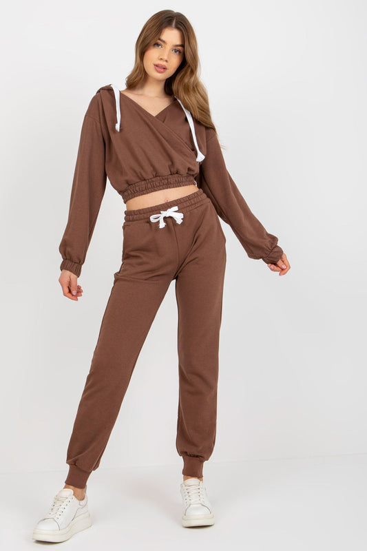 Women's Set model 177031 - Ladies Casual & Formal Bottoms - Brown Color