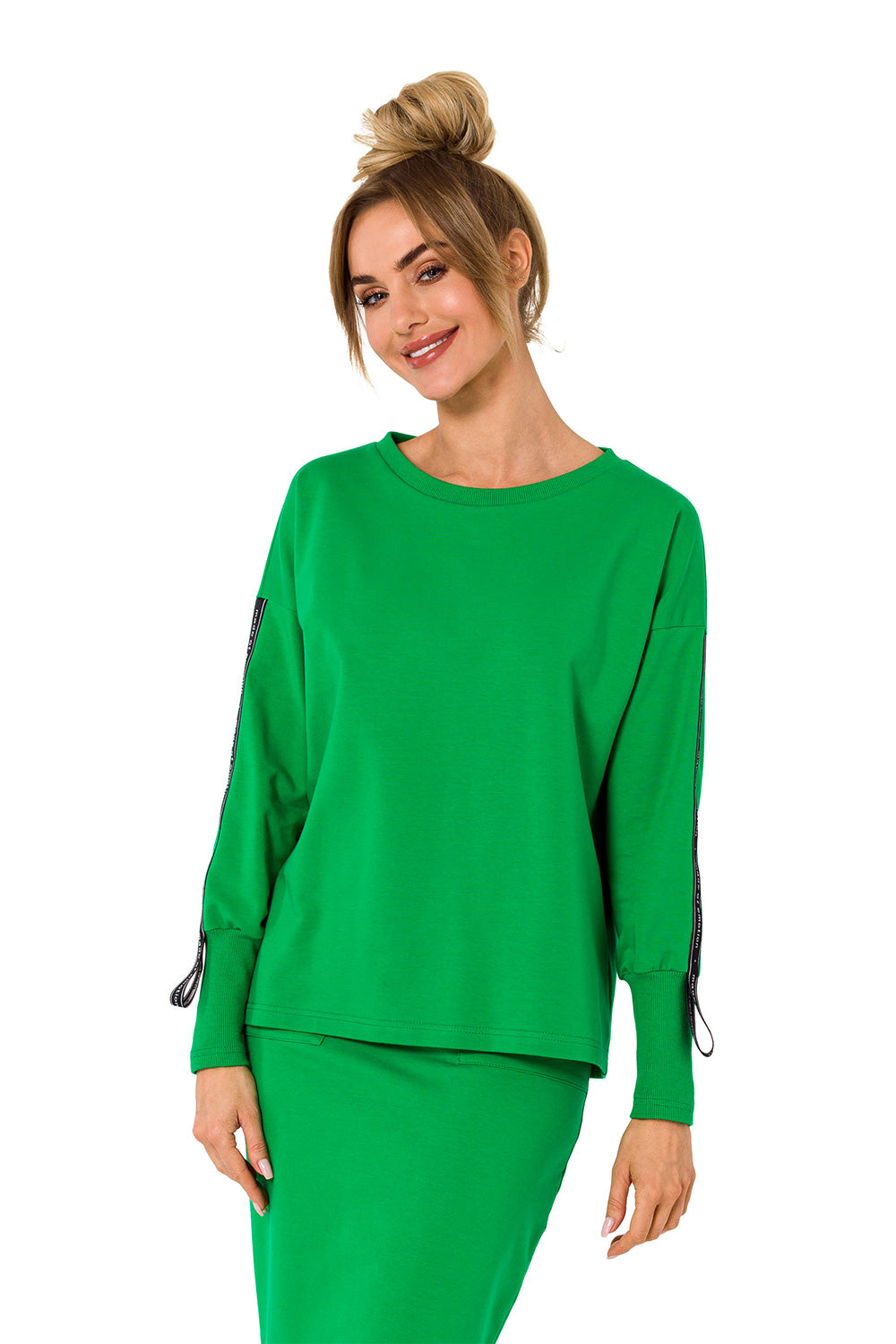 Women's Sweatshirt model 177615 - Ladies' Casual and Sporty Wear - Green Color