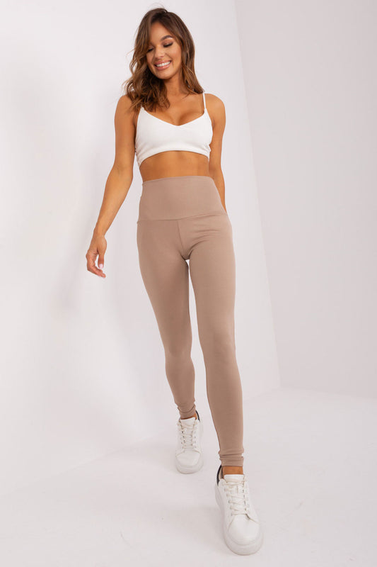 Women's Leggins model 182547 - Ladies Casual & Formal Bottoms - Beige Color