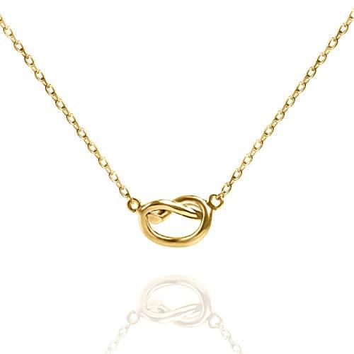 Trendy Twist Necklace 18"  - 14K Gold Plated-0